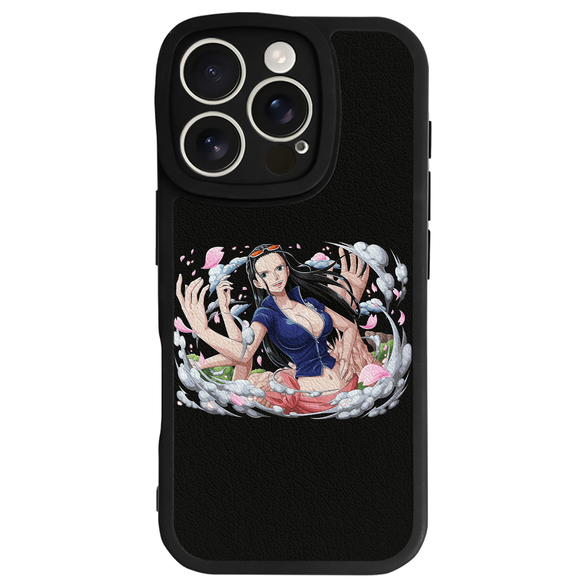 （画像用） ワンピース ニコ・ロビン ONE PIECE Nico Robin 【iPhone 16シリーズ対応】シリコンスマホケース（レザー調） 材質：シリコン